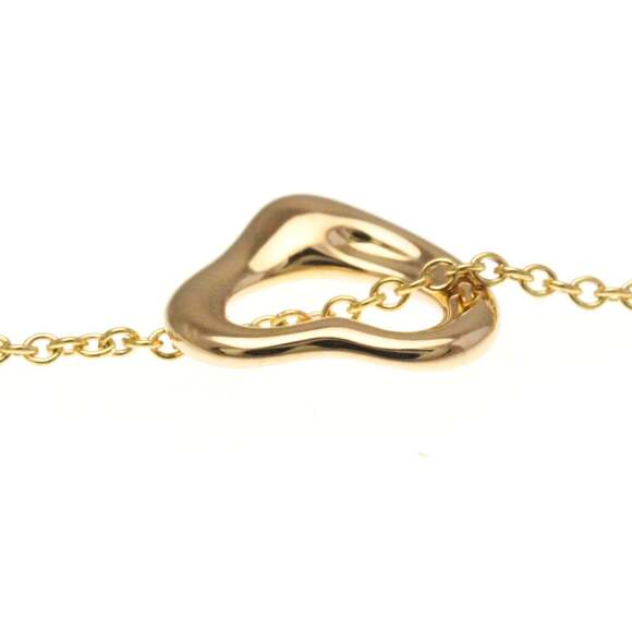 Tiffany Open Heart Pink Gold (18K) No Stone Women,Men Fashion Pendant Necklac... - Picture 6 of 13